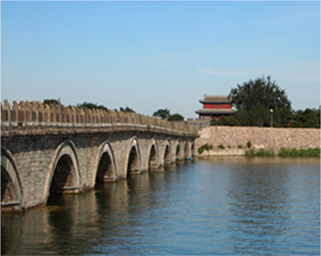 永定河に架かる盧溝橋